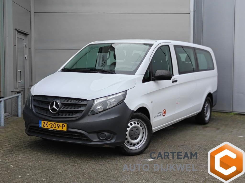 Mercedes-Benz Vito Tourer 114 BlueTEC Pro Extra Lang 8-pers, Auto's, Automaat, Gebruikt, 2000 kg, Wit