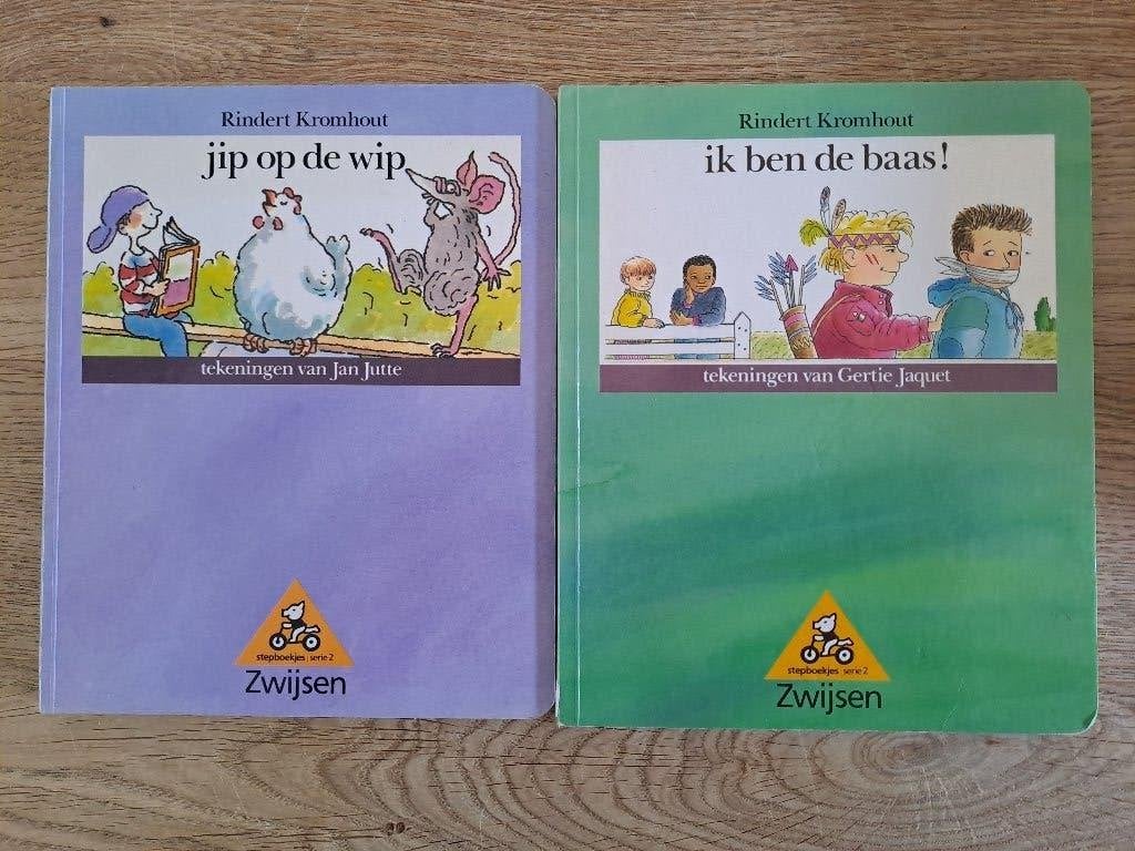 STEPBOEKJES. 2 X. RINDERT KROMHOUT., Gelezen, 5 of 6 jaar, Fictie algemeen, Ophalen of Verzenden