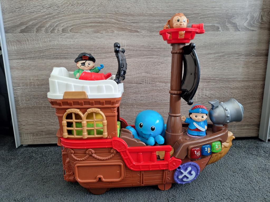 Vtech piratenboot, Ophalen of Verzenden, Gebruikt, 6 maanden tot 2 jaar