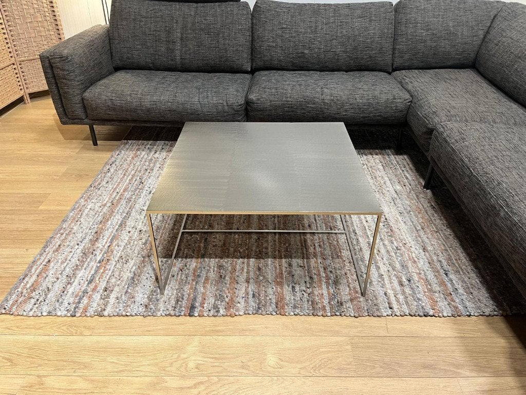 NIEUWSTAAT Minotti Leger Salontafel – NP €1.750, https://www.minotti.com/en, 50 tot 100 cm, Vierkant, Zo goed als nieuw