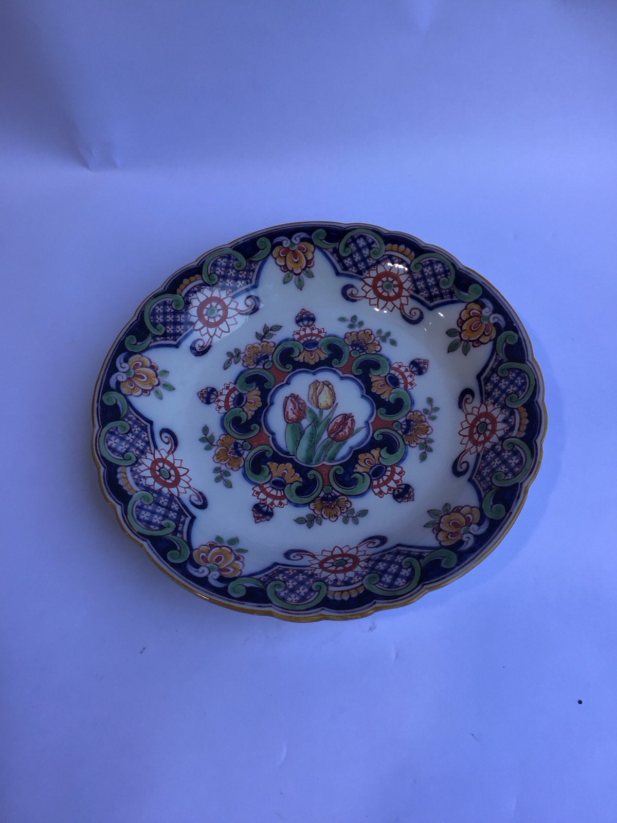 Decoratief bord met tulpenmotief - C.N.B. Lisse, Ophalen