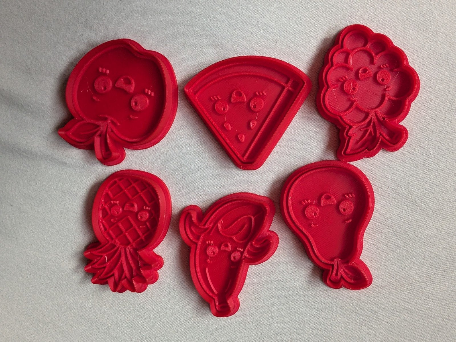Kawaii fruit uitsteekvormpjes voor koekjes of klei (ca. 8cm), Hobby en Vrije tijd, Nieuw, Kunststof, Overige merken, Knutselmateriaal