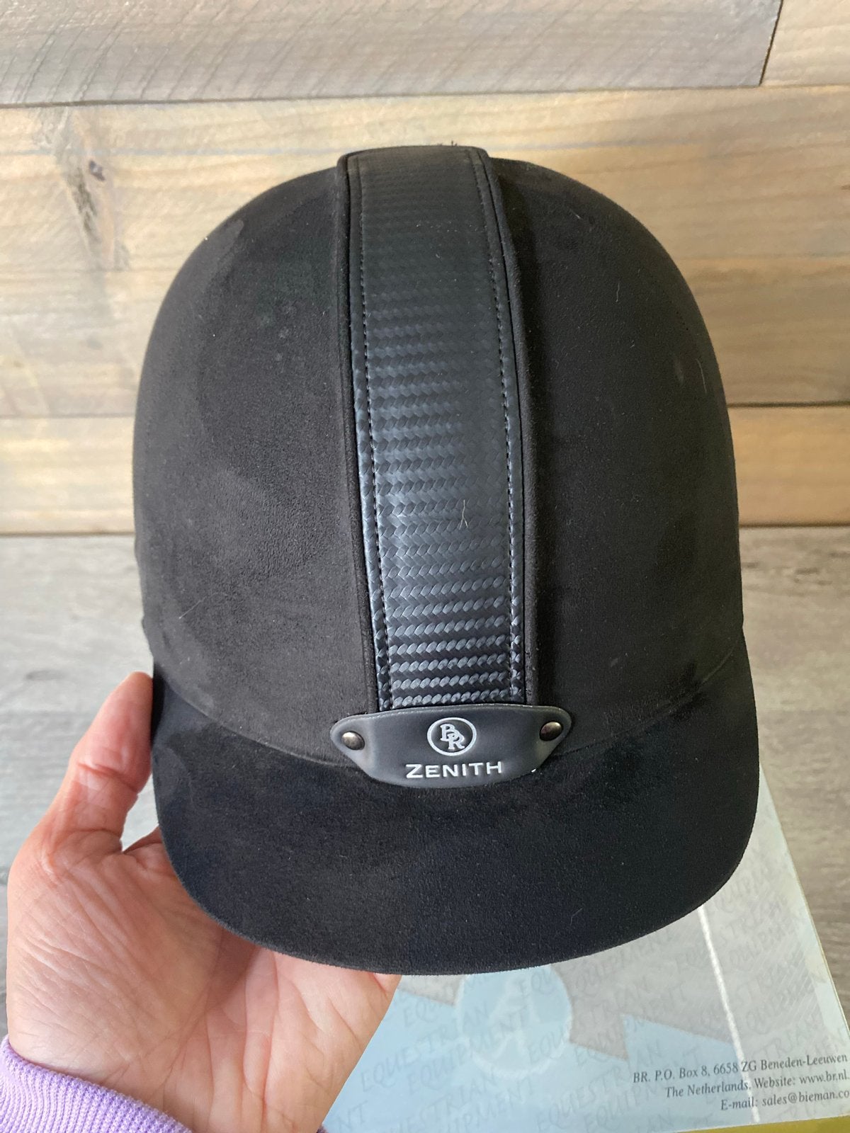 BR Paardrij Cap zwart, Dieren en Toebehoren, Ophalen of Verzenden, Nieuw, Dressuur