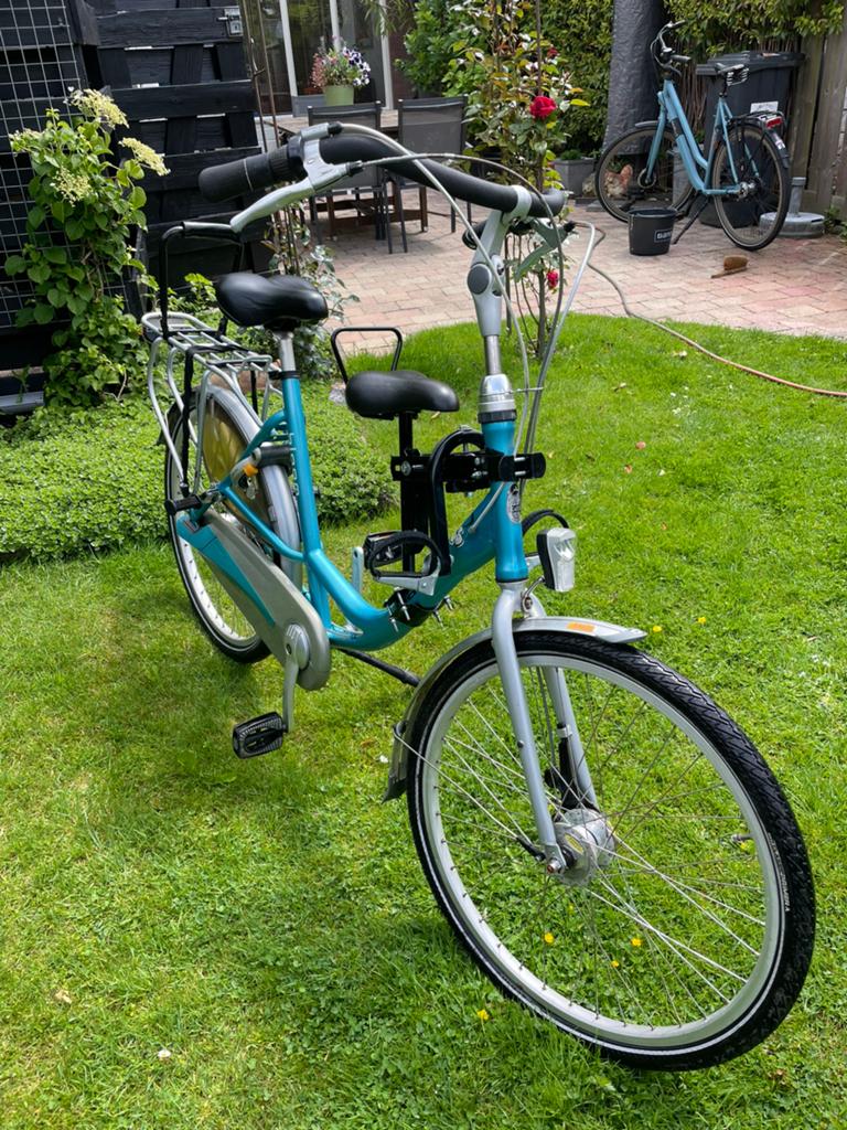 Gazelle fiets met lage instap en kinderzitjes, Ophalen, Velgrem, 50 tot 53 cm, Gazelle