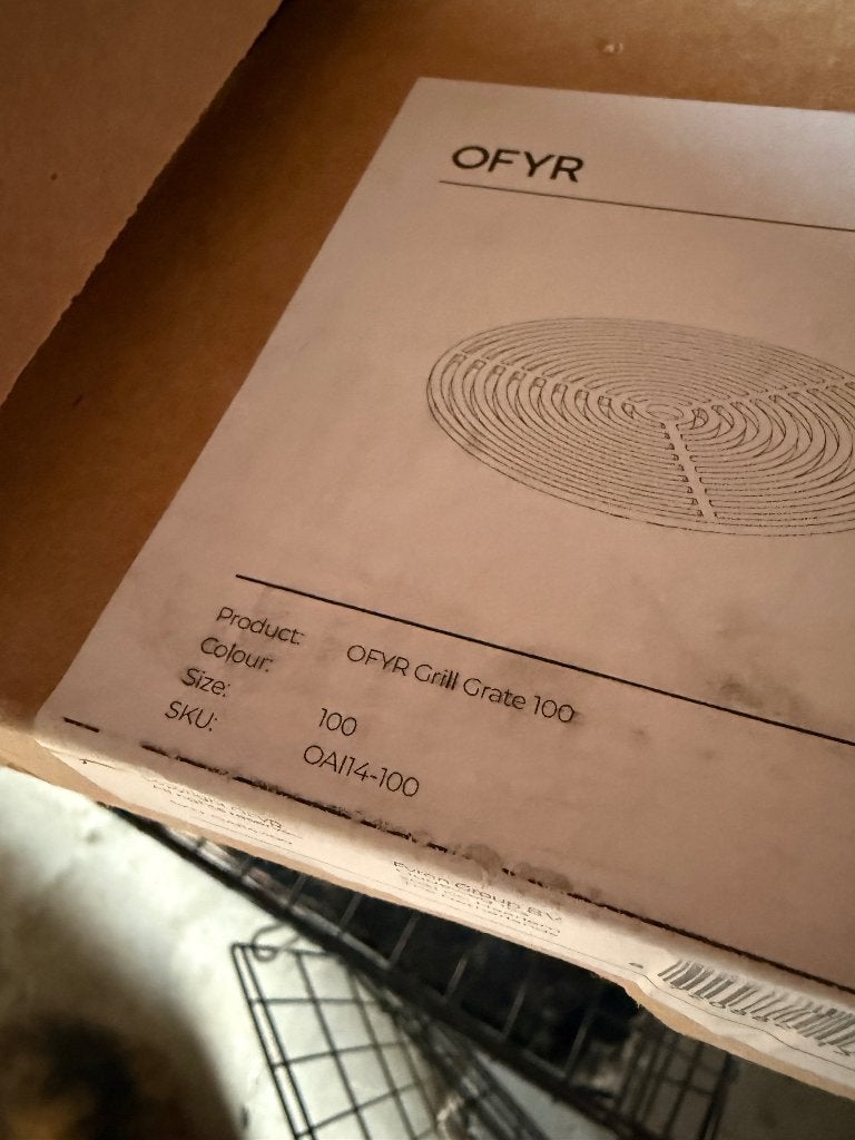 Ofyr Grill grate 100cm, Ophalen, Nieuw, OFYR
