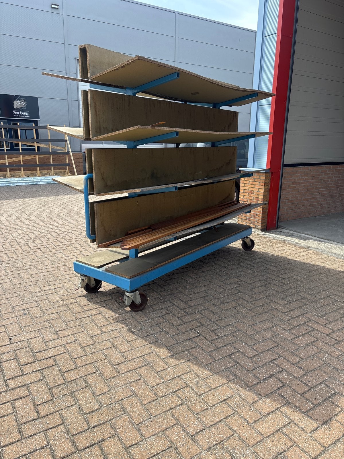 Verrijdbare Platenwagen / Opslagrek voor Werkplaats, Ophalen of Verzenden