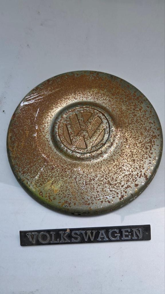 Oude Volkswagen VW oldtimer embleem wieldop, Verzenden, Gebruikt