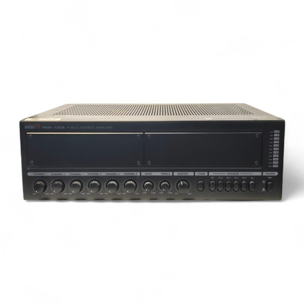 INTER-M PAM-120 Mixer/Versterker Black | Nette Staat, Flex Ltd., Gebruikt, https://flex.com/contact-us, Nobelstraat 10, 5807 GA Oostrum LB, Limburg, Nederland