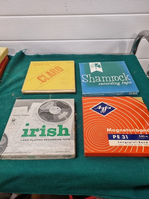 geluidsbanden vintage irish claro shamrock agfa, Verzamelen, Ophalen of Verzenden