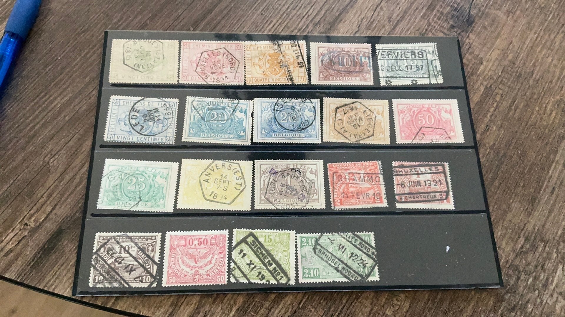 #76 Kleine verzameling Spoorwegzegels Belgie, Ophalen of Verzenden