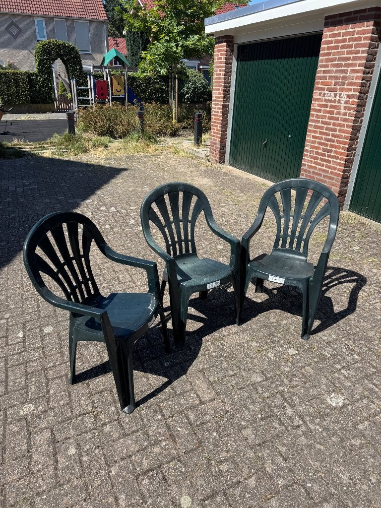 3x Jardin tuinstoelen, Ophalen, Gebruikt, Kunststof