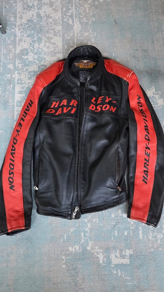 Harley Davidson leren motorjas, Ophalen, Harley-Davidson, Dames, Jas | leer