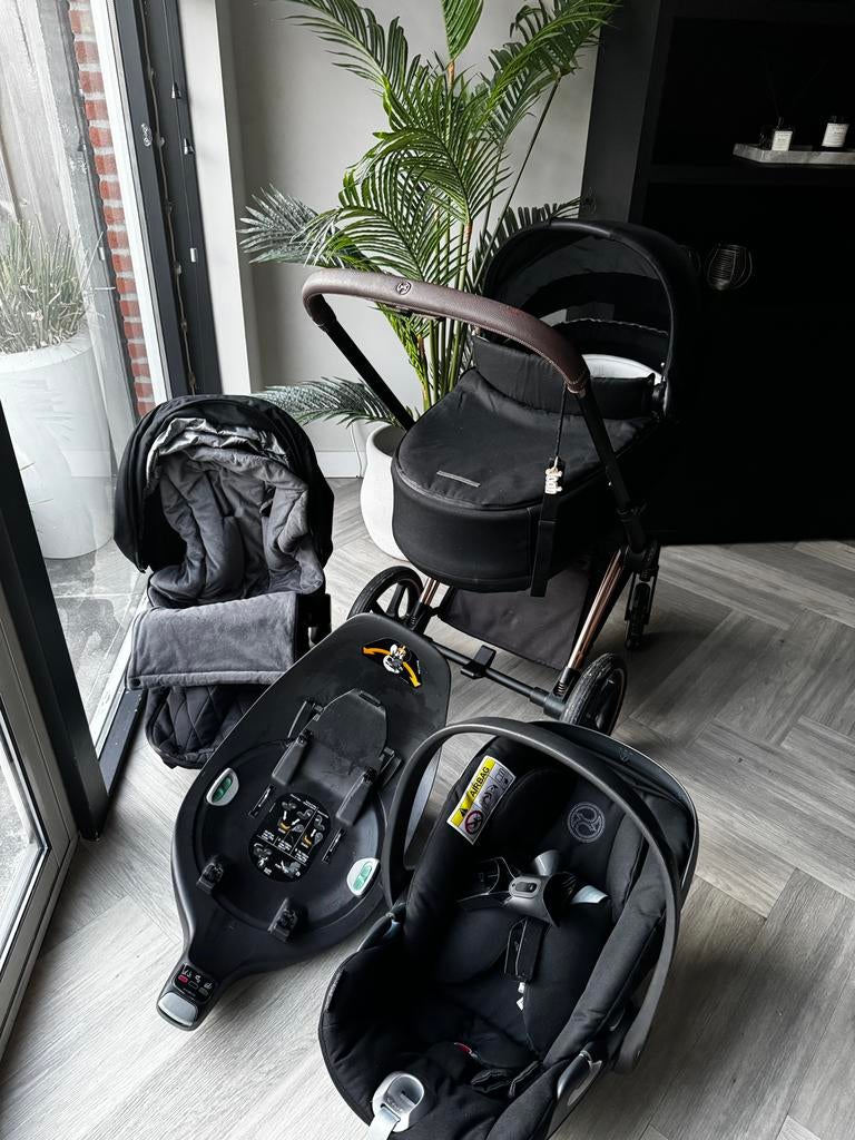 Cybex Priam 4-in-1 Kinderwagen Set – Rose Gold – Compleet, Gebruikt, Combiwagen, Met reiswieg, Ophalen