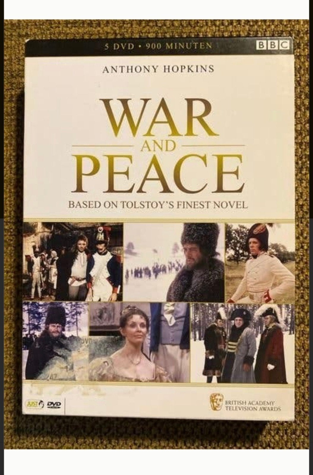 War and Peace (Oorlog en Vrede) 5DVD-BOX Anthony Hopkins, Verzenden, Nederlands, Drama, Vanaf 12 jaar