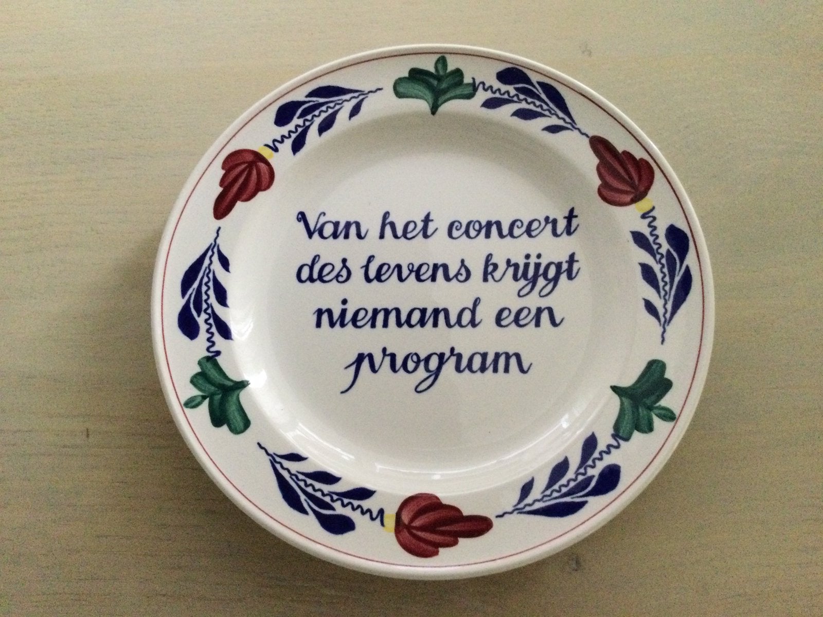Boerenbont 2x spreukenbord ‘eigenhaard..’ van het concert .., Tekstbord, Ophalen of Verzenden, Nieuw, Overige materialen