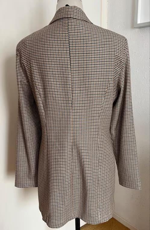 Woman & Co geruit colbert maat 44[dmv], Bruin, Maat 42/44 (L), Ophalen of Verzenden, Zo goed als nieuw