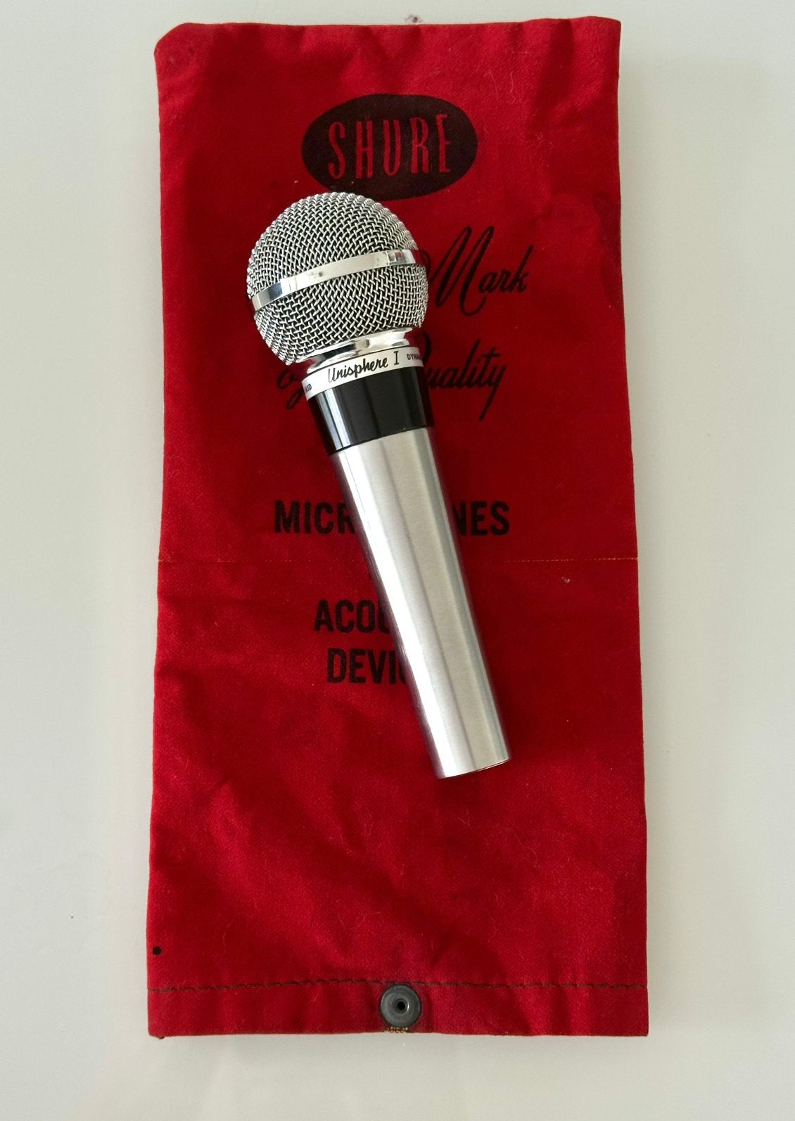 Vintage Shure Unisphere I 565D met Shure-hoesje, Ophalen of Verzenden, Zo goed als nieuw, Zangmicrofoon
