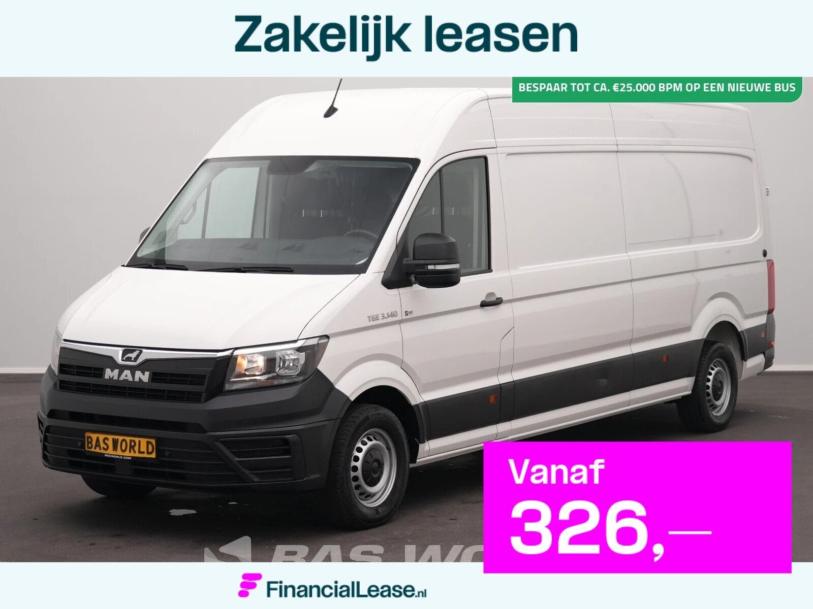 MAN TGE 3.140 L4H3 Klima Tempomat Kamera Parkensensoren Euro, Stof, Gebruikt, Euro 6, 4 cilinders
