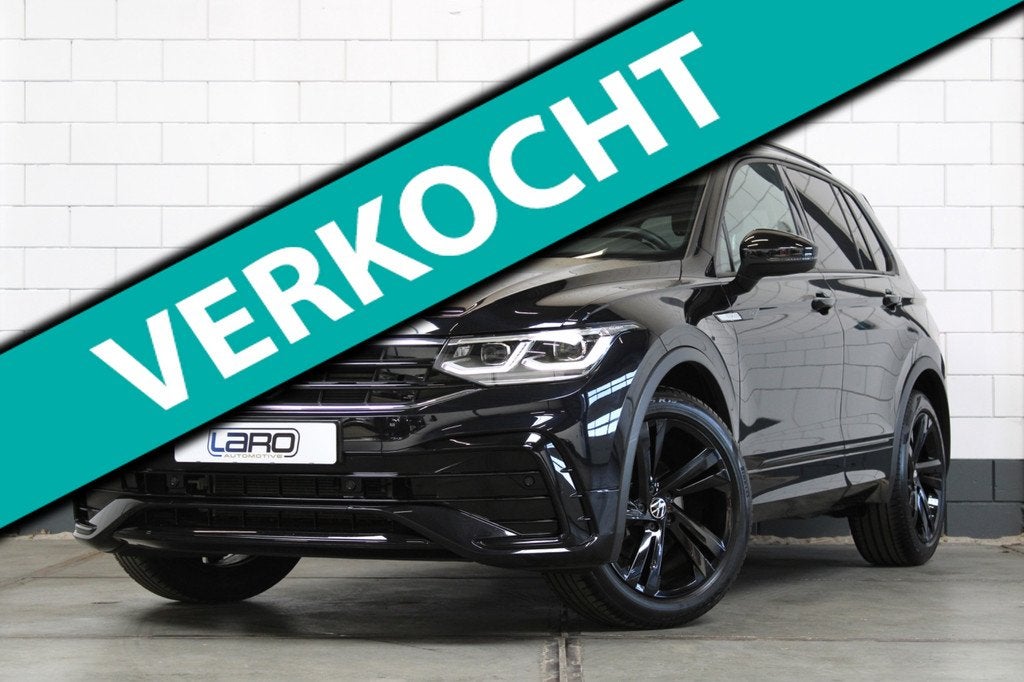 Volkswagen Tiguan 1.5 TSI R-Line |Trekhaak IQ.Lights Camera, Automatische klimaatregeling, Euro 6, 4 cilinders, Zwart