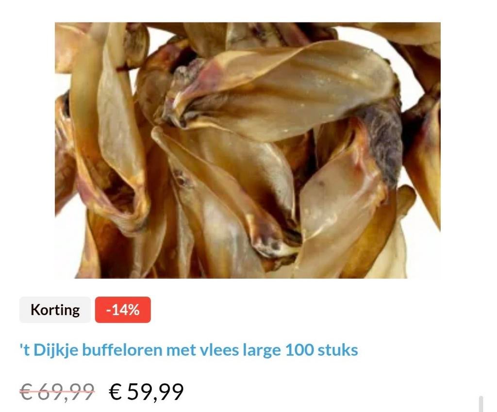Hondensnack oren, Dieren en Toebehoren, Dierenvoeding, Ophalen of Verzenden, Hond