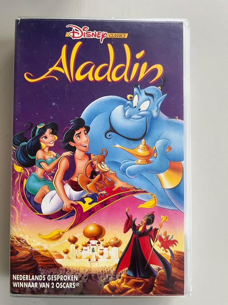 Disney Classics Aladdin VHS - Nederlands Gesproken, Alle leeftijden, Ophalen of Verzenden, Gebruikt, Actie en Avontuur