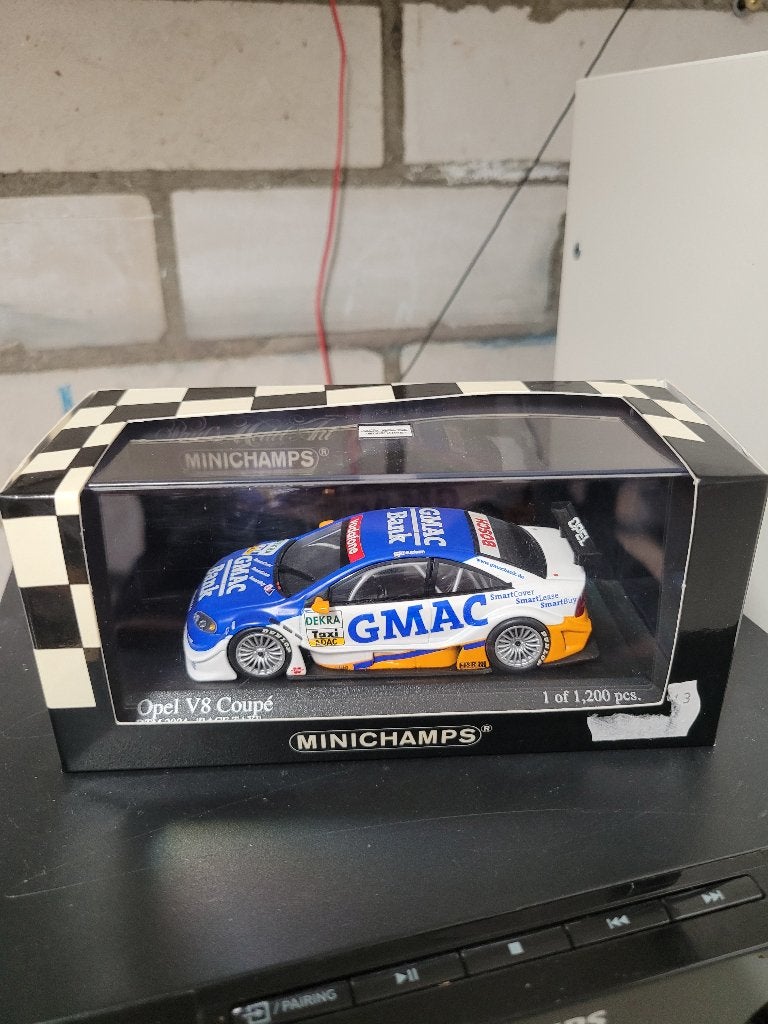opel astra V8 coupe dtm minichamps 1:43 ''TAXI'', Ophalen of Verzenden, Zo goed als nieuw, Auto, MiniChamps
