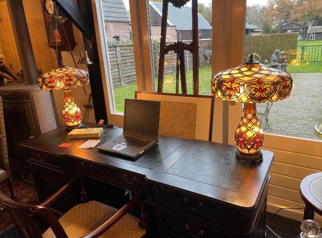 Tiffany bureau lamp lampen voor mancave kantoor huis kamer, Antiek en Kunst, Ophalen