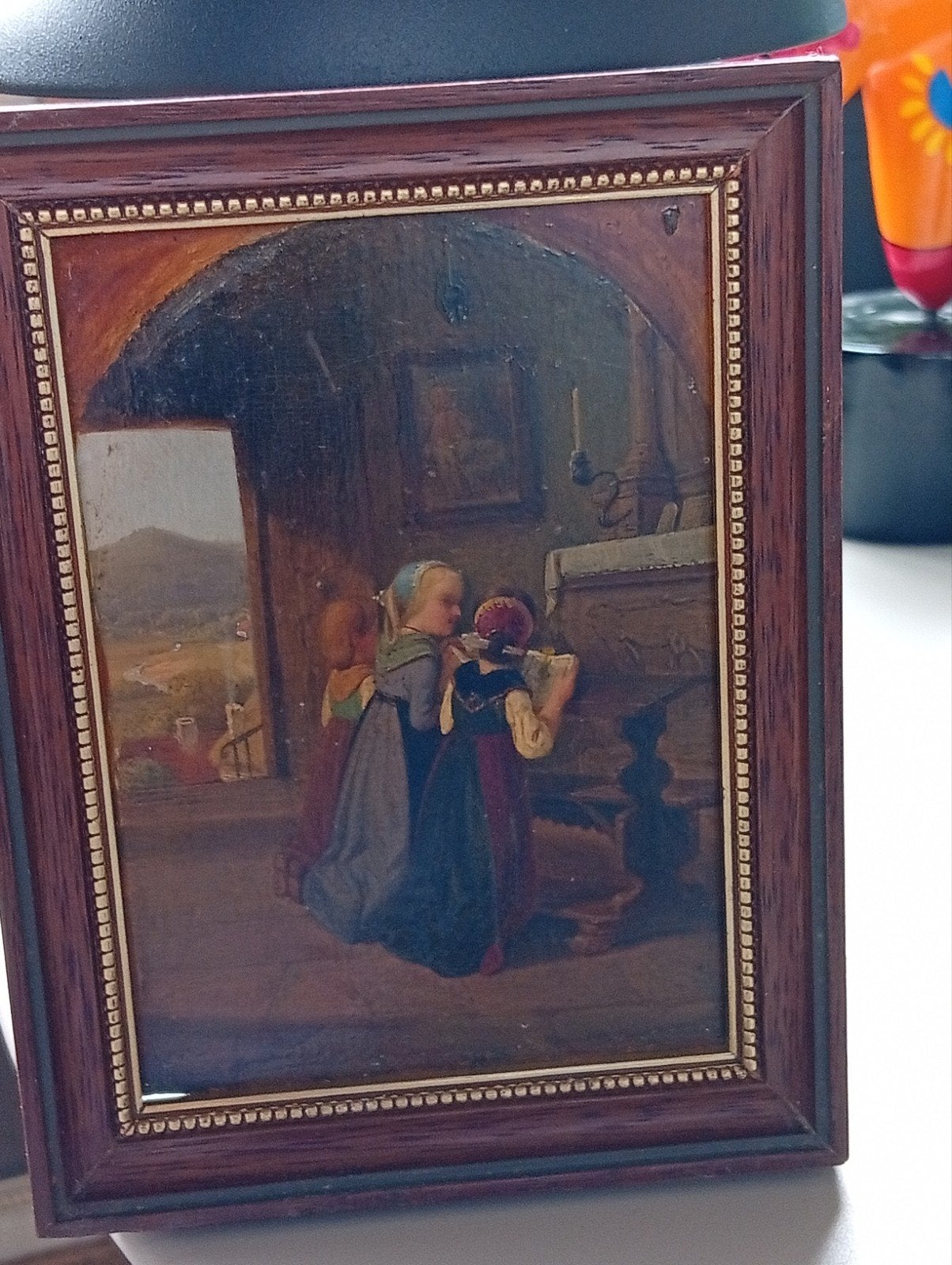 mooi vroeg paneel van Jacob furchtegott dielmann, Ophalen of Verzenden