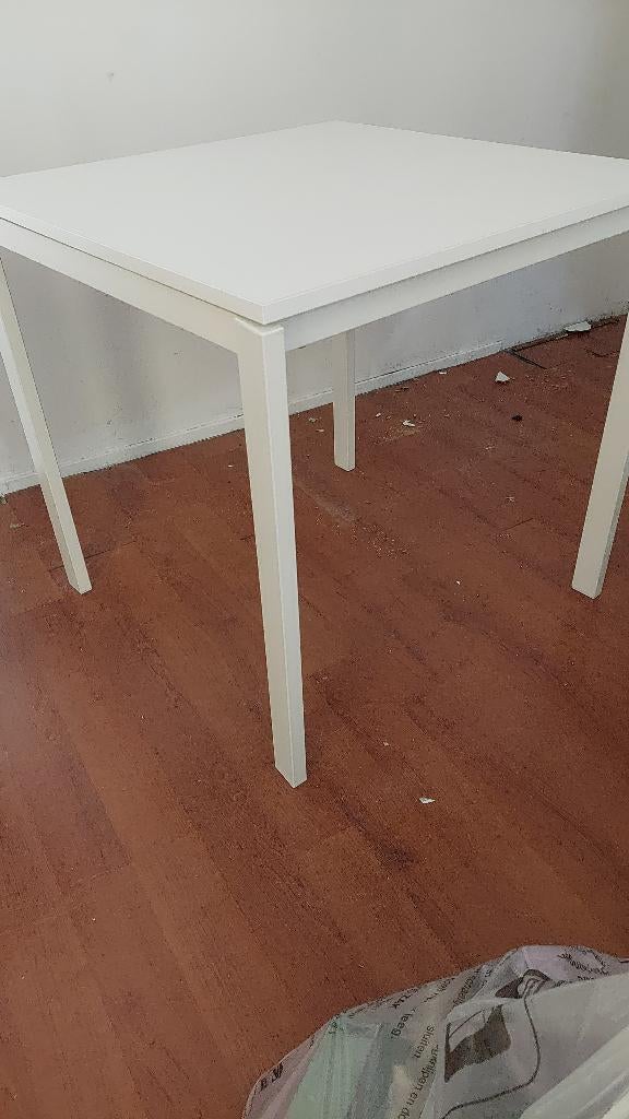 Tafel wit, Ophalen, 50 tot 100 cm, Vierkant, 50 tot 100 cm