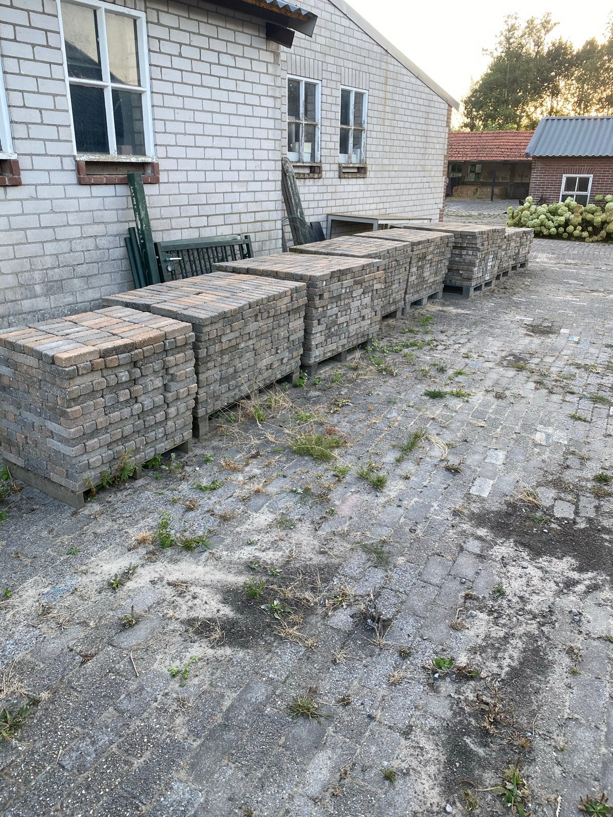 Gebruikte klinkers voor terras of oprit, Tuin en Terras, Ophalen, Gebruikt, Klinkers, 10 m² of meer