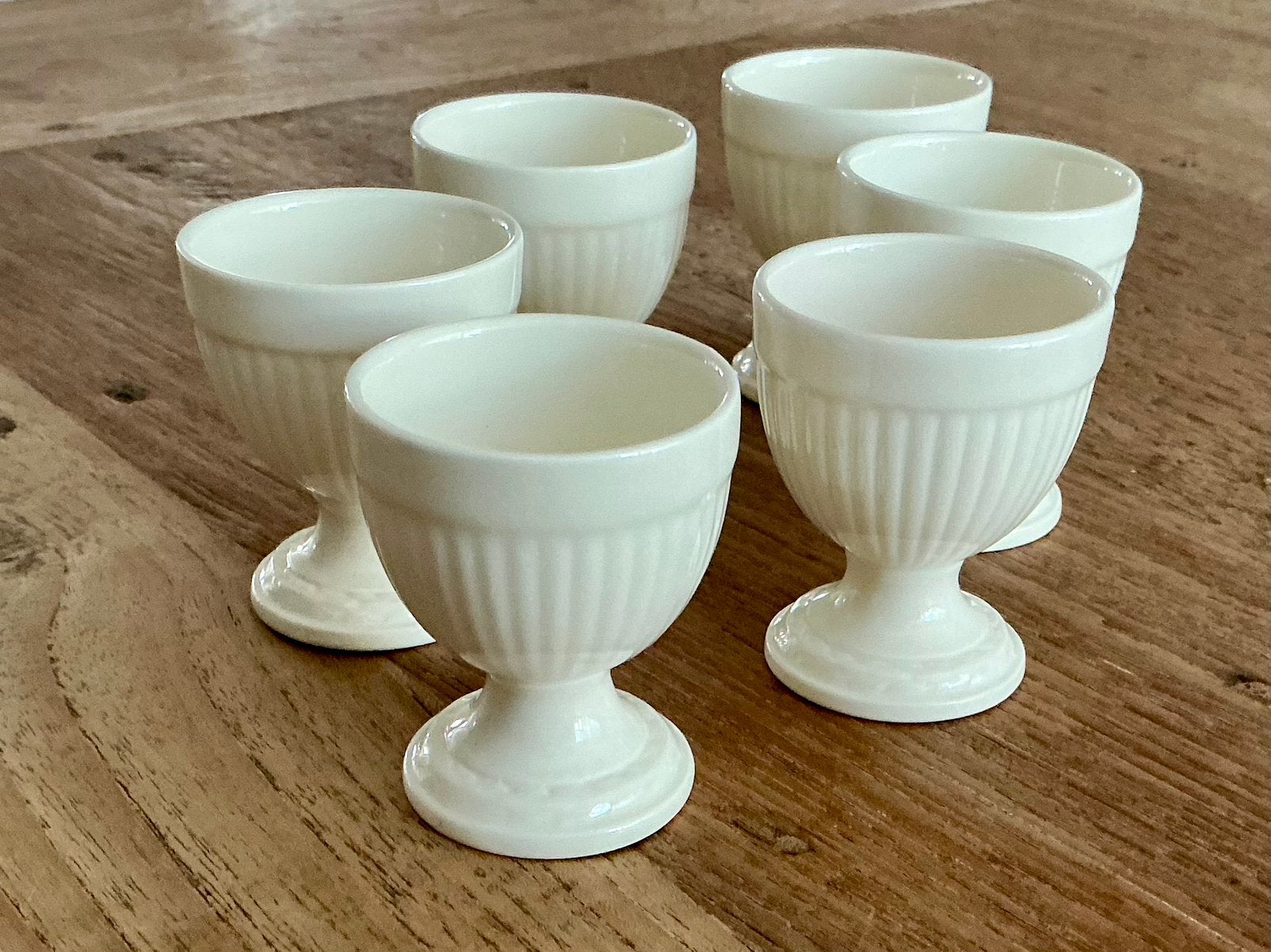 Wedgwood Edme Plain - 6 eierdopjes, Klassiek, Overige typen, Nieuw, Ophalen of Verzenden