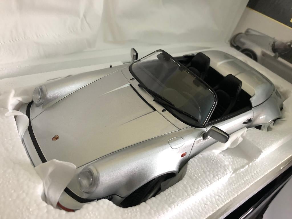 KK-Scale 1:18 Porsche 911 Speedster 1989 zilver nieuw, Hobby en Vrije tijd, Modelauto's | 1:18, Ophalen of Verzenden, Nieuw, Auto