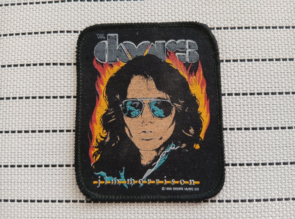 The Doors vintage 1988 Jim Morrison patch d19, Verzamelen, Muziek, Artiesten en Beroemdheden, Ophalen of Verzenden, Nieuw, Kleding