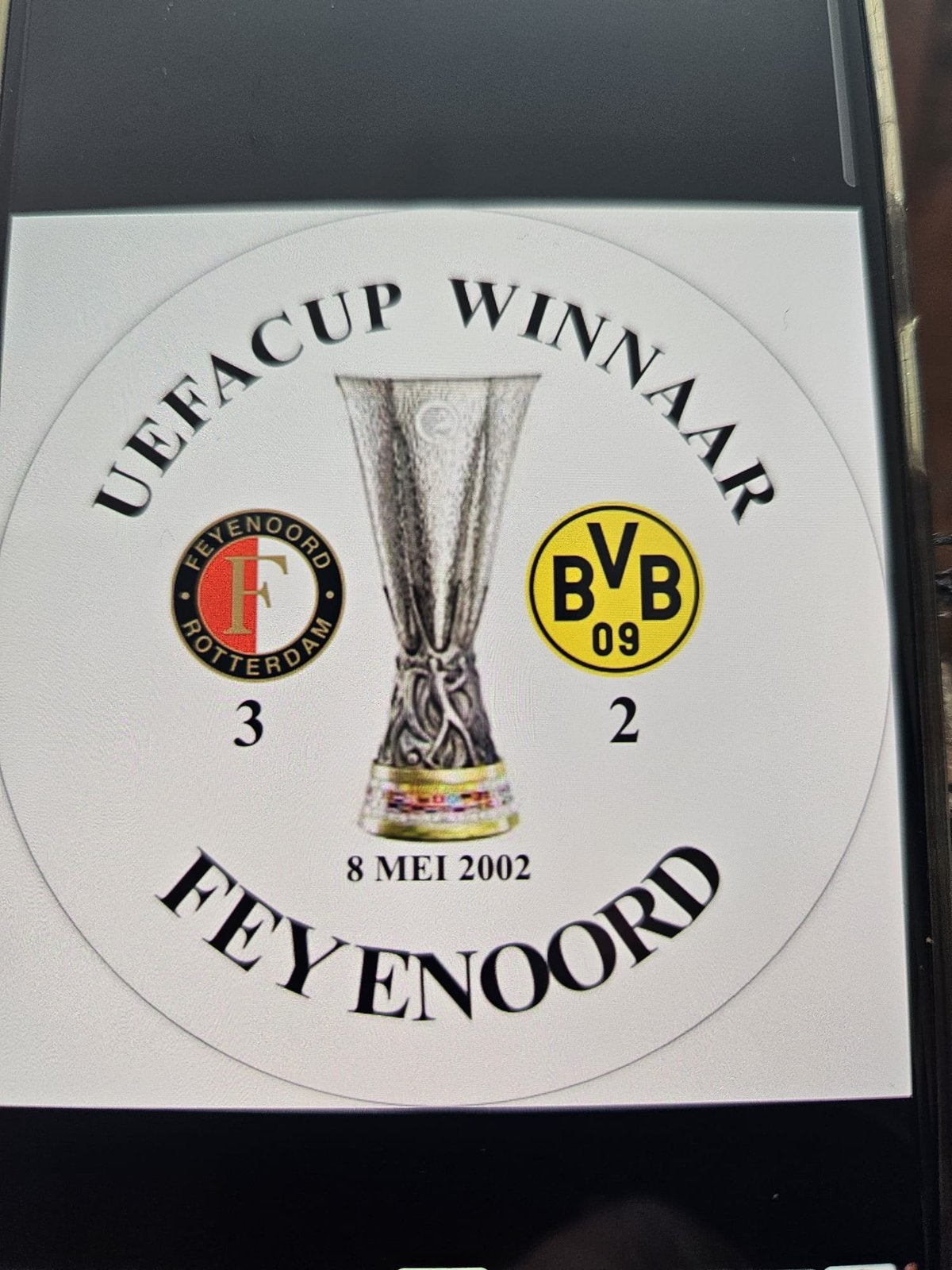 Herdenkings tegel Feyenoord, Ophalen of Verzenden, Feyenoord, Overige typen