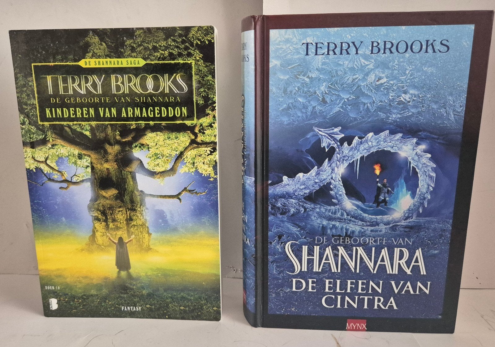 Terry Brooks De Geboorte van Shannara 1 en 2 compleet, Ophalen of Verzenden, Zo goed als nieuw