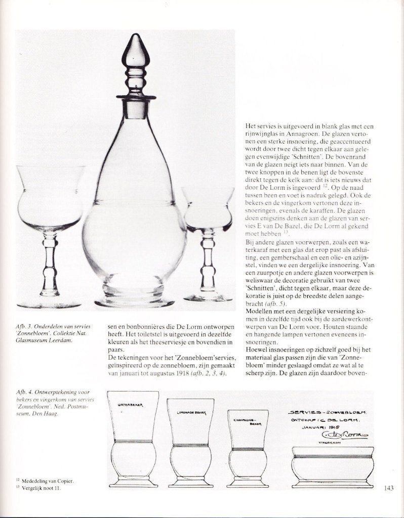 Leerdam glas naar ontwerp van De Lorm, Antiek en Kunst, Ophalen of Verzenden