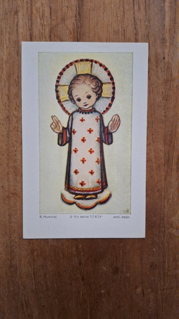 Hummel communie prentje 10609, Ophalen of Verzenden, Zo goed als nieuw, Kaart of Prent, Christendom | Katholiek
