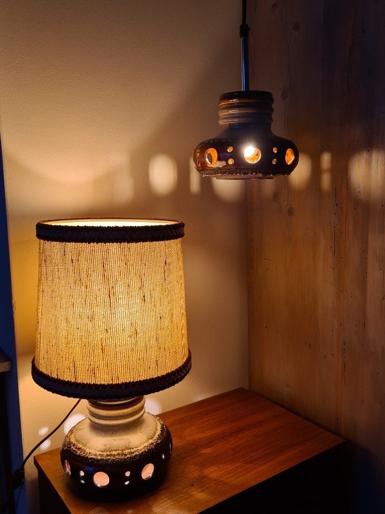 Vintage Mid-Century lampen, Ophalen of Verzenden