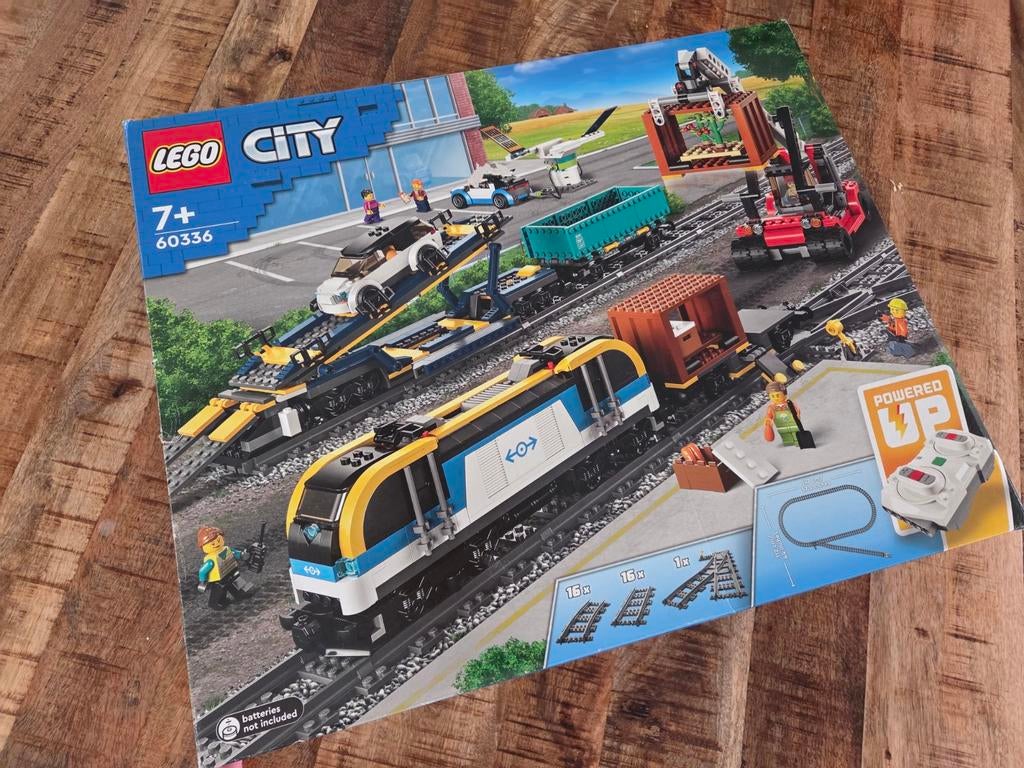 Lego City Vrachttrein 60336, Ophalen of Verzenden, Zo goed als nieuw, Complete set, Lego