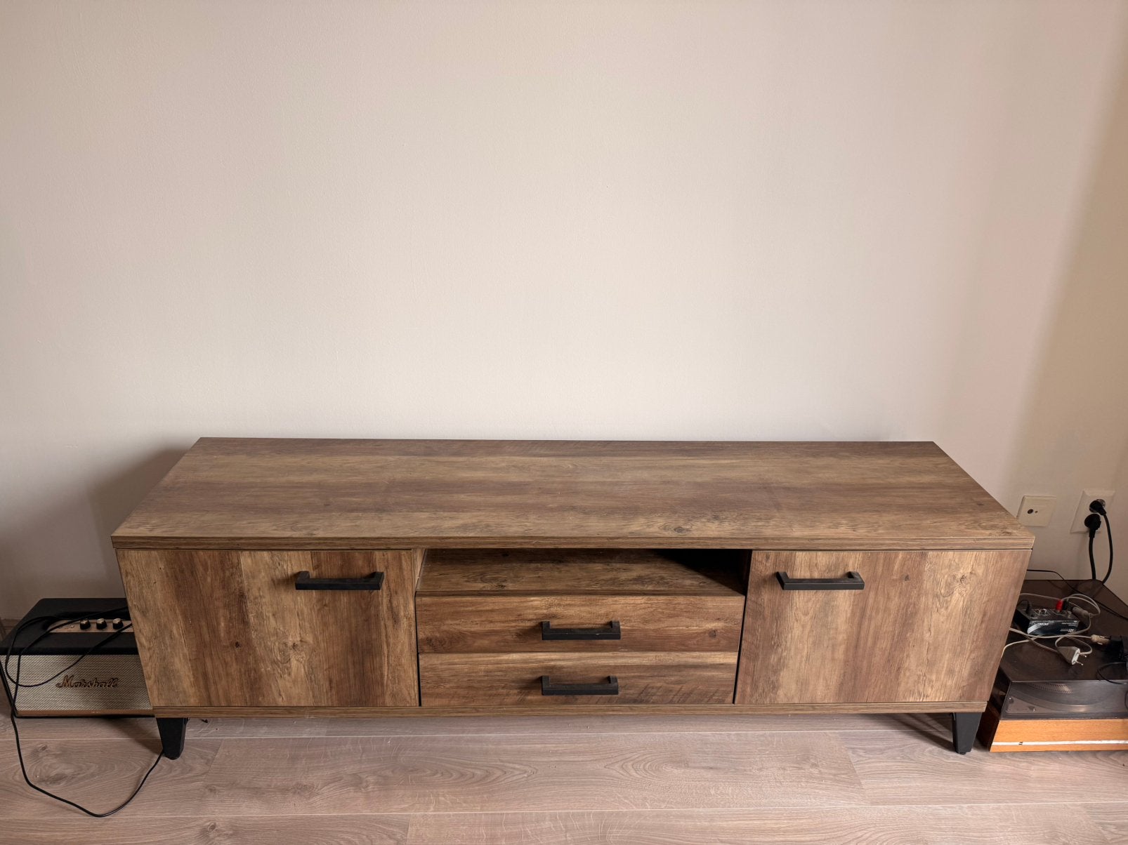 Bommel Wonen houten dressoir / tv-meubel – 160 cm, Ophalen, 150 tot 200 cm, Zo goed als nieuw, Minder dan 100 cm