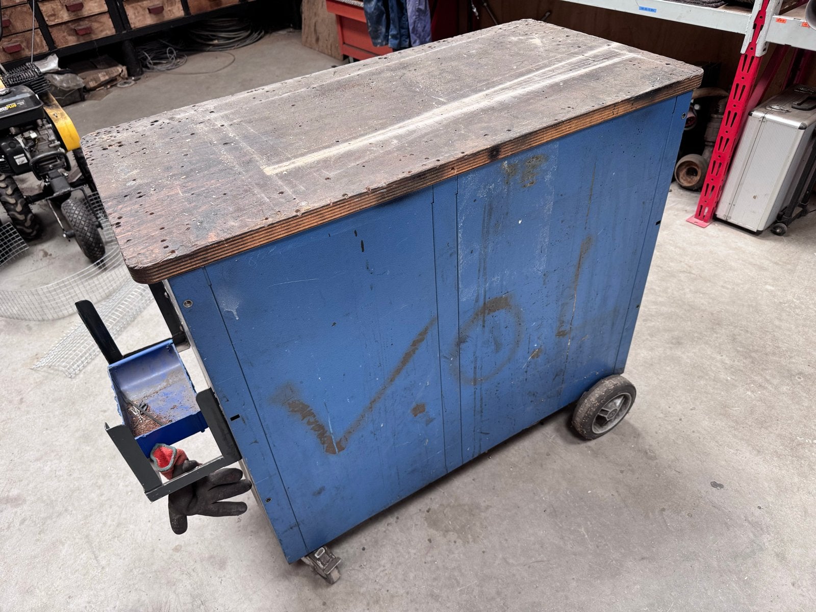 Gedore 1504 Gereedschapswagen met lades en werkblad, Ophalen, Gebruikt, 70 tot 120 cm