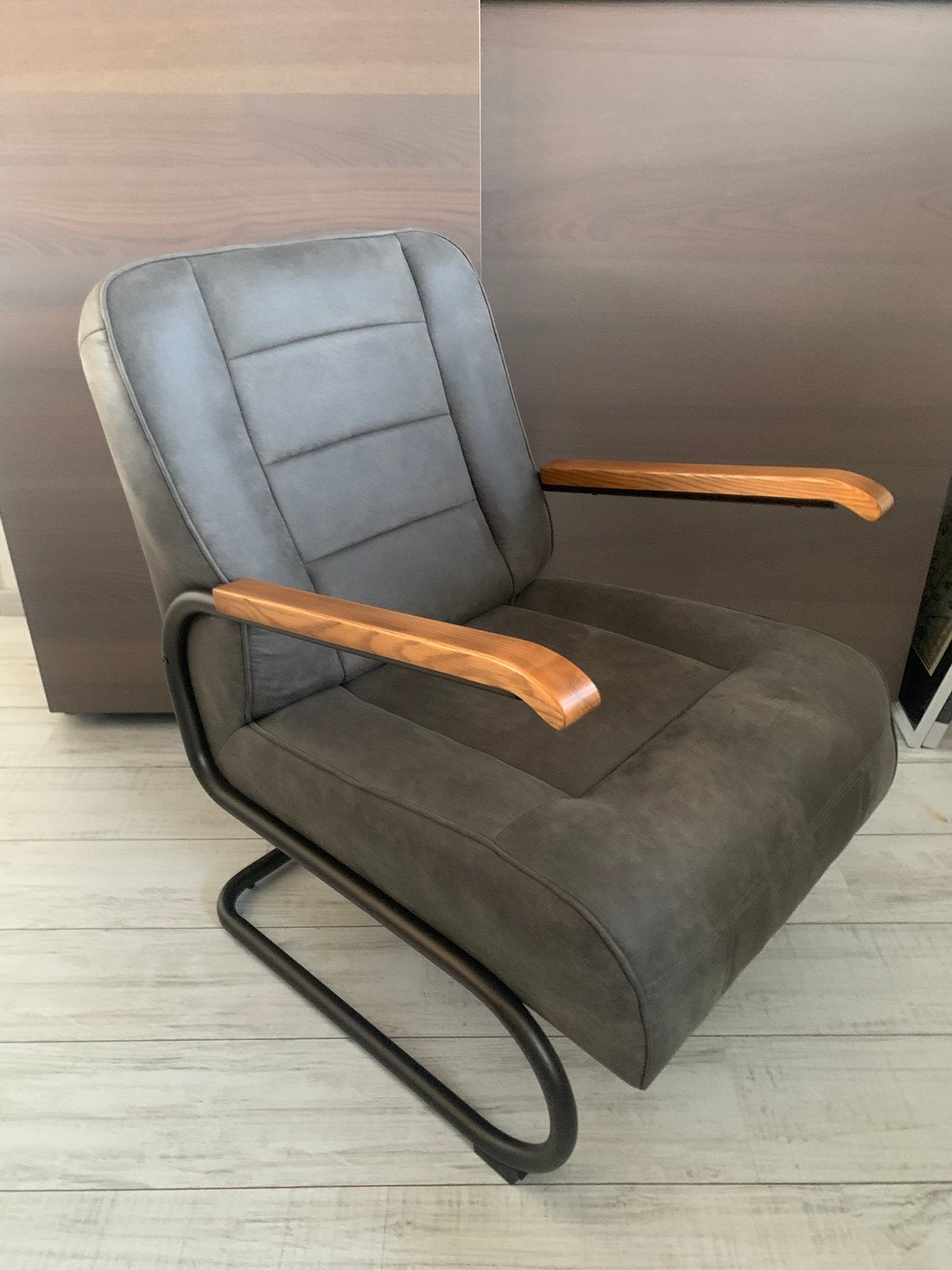 Fauteuil Ivar, Antraciet, Leen Bakker, Huis en Inrichting, Ophalen, Zo goed als nieuw, 75 tot 100 cm, 50 tot 75 cm
