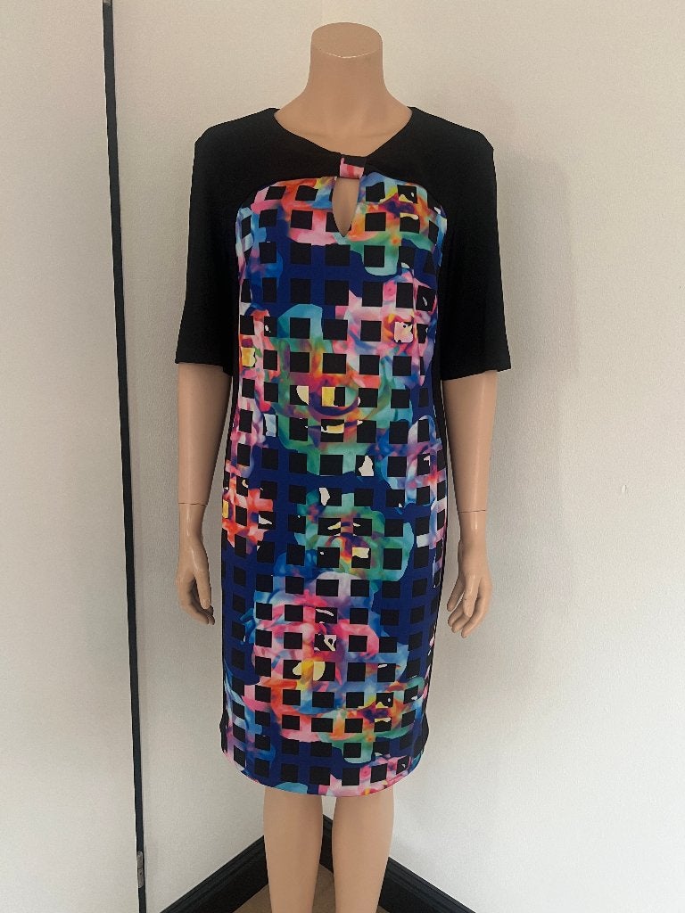 JOSEPH RIBKOFF  mooie jurk  MAAT 46  ALS NIEUW, Overige kleuren, Maat 46/48 (XL) of groter, Joseph Ribkoff, Ophalen of Verzenden