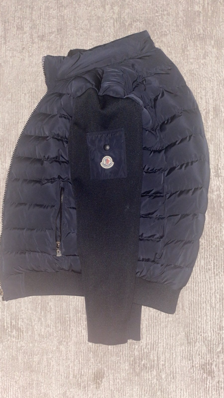 Moncler jacket, Kleding | Heren, Bodywarmers, Ophalen of Verzenden, Zo goed als nieuw, Maat 48/50 (M), Zwart