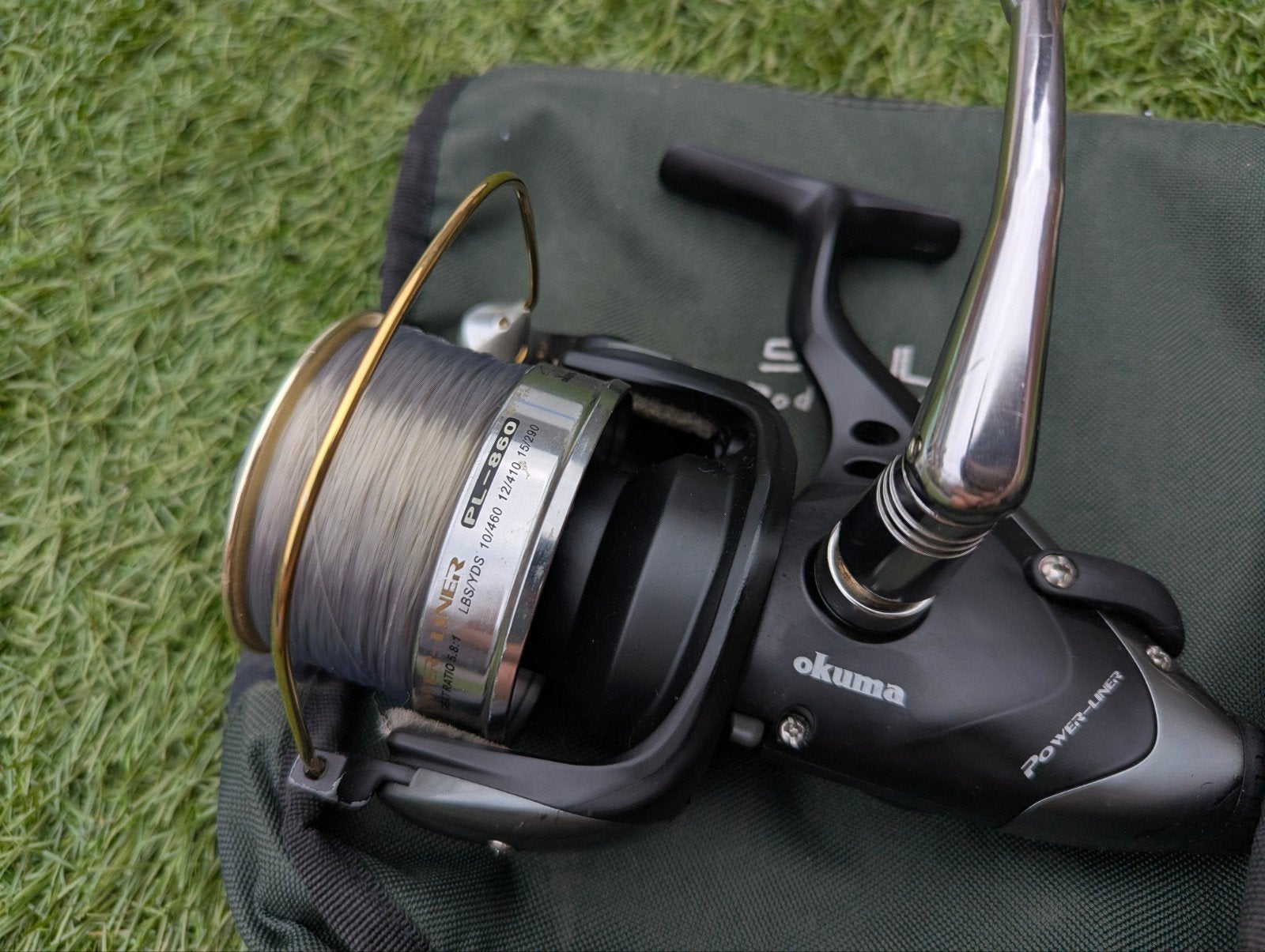 2x Okuma Power Liner PL-860 Molens met Soul On Rod Reel Bag, Ophalen of Verzenden, Molen