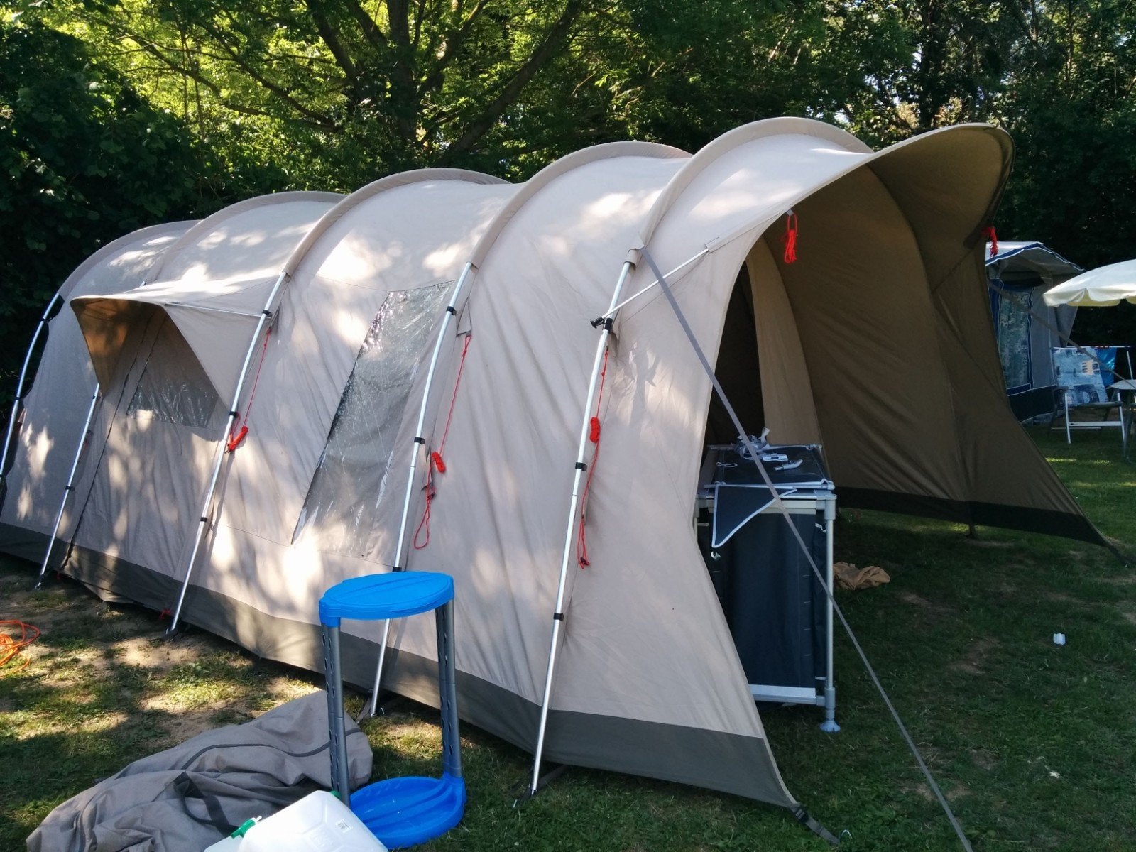 Nomad Lodge 5 Air tunneltent - Ruime gezinstent, Ophalen