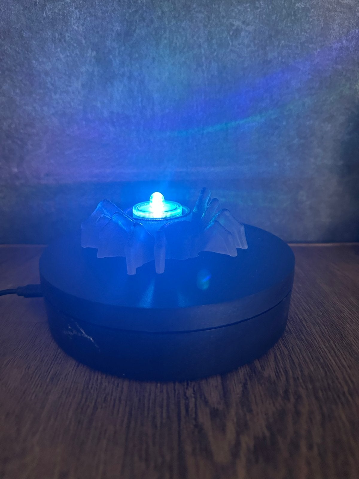 Unieke handgemaakte epoxy spin met lichtje, Ophalen of Verzenden, Nieuw