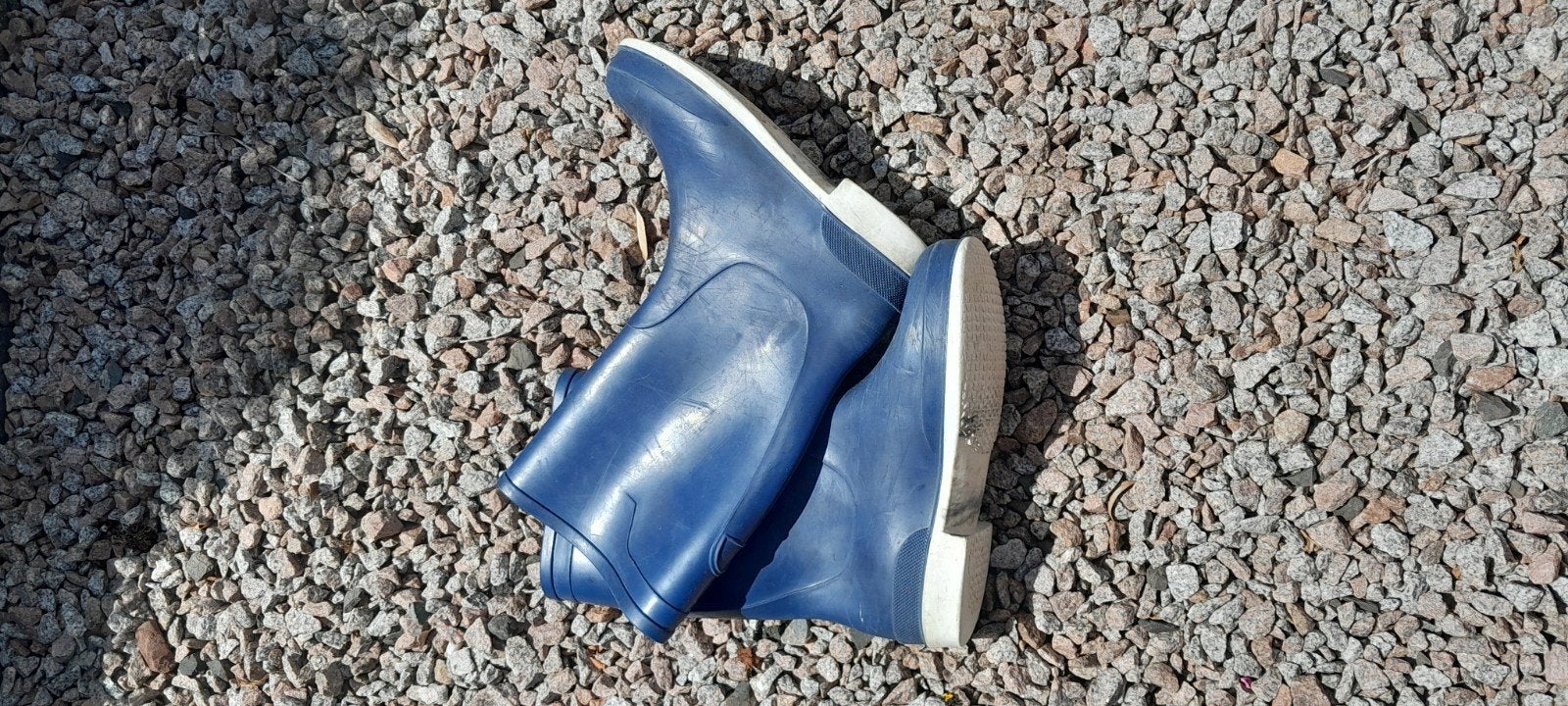 Blauwe regenlaarzen maat 36, Kleding | Dames, Schoenen, Ophalen, Gedragen, Blauw, Regenlaarzen