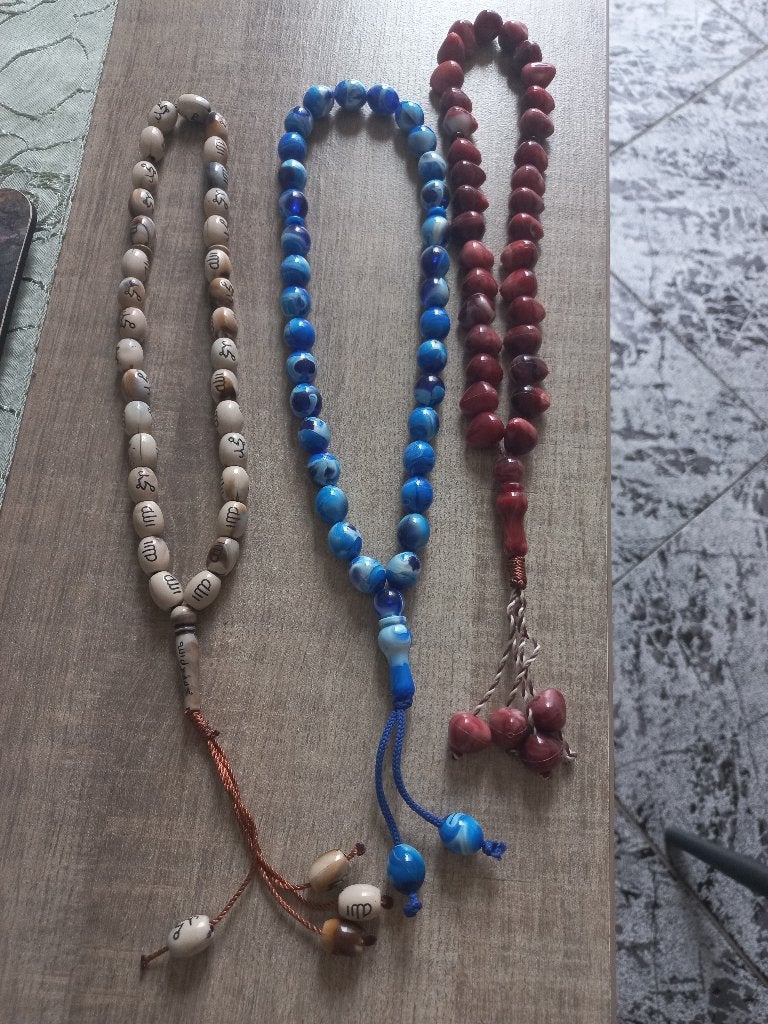 Tasbih nieuw 3 stuks, Ophalen of Verzenden, Nieuw, Sieraad, Islam