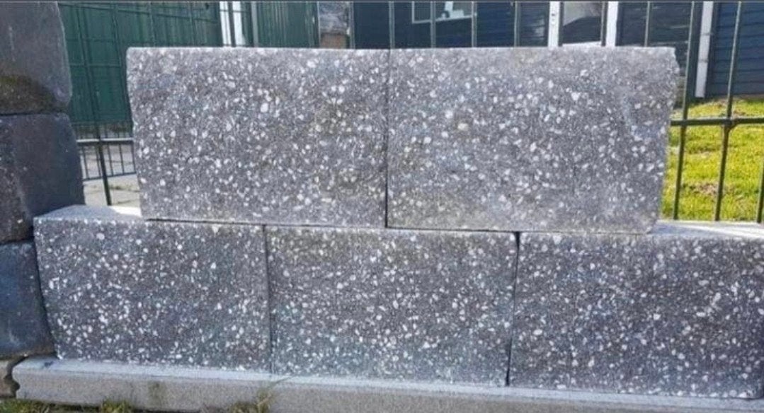 Stapelblokken Noors antraciet border bloembak blok s-partij, Blok, Nieuw, Ophalen of Verzenden, Minder dan 25 cm